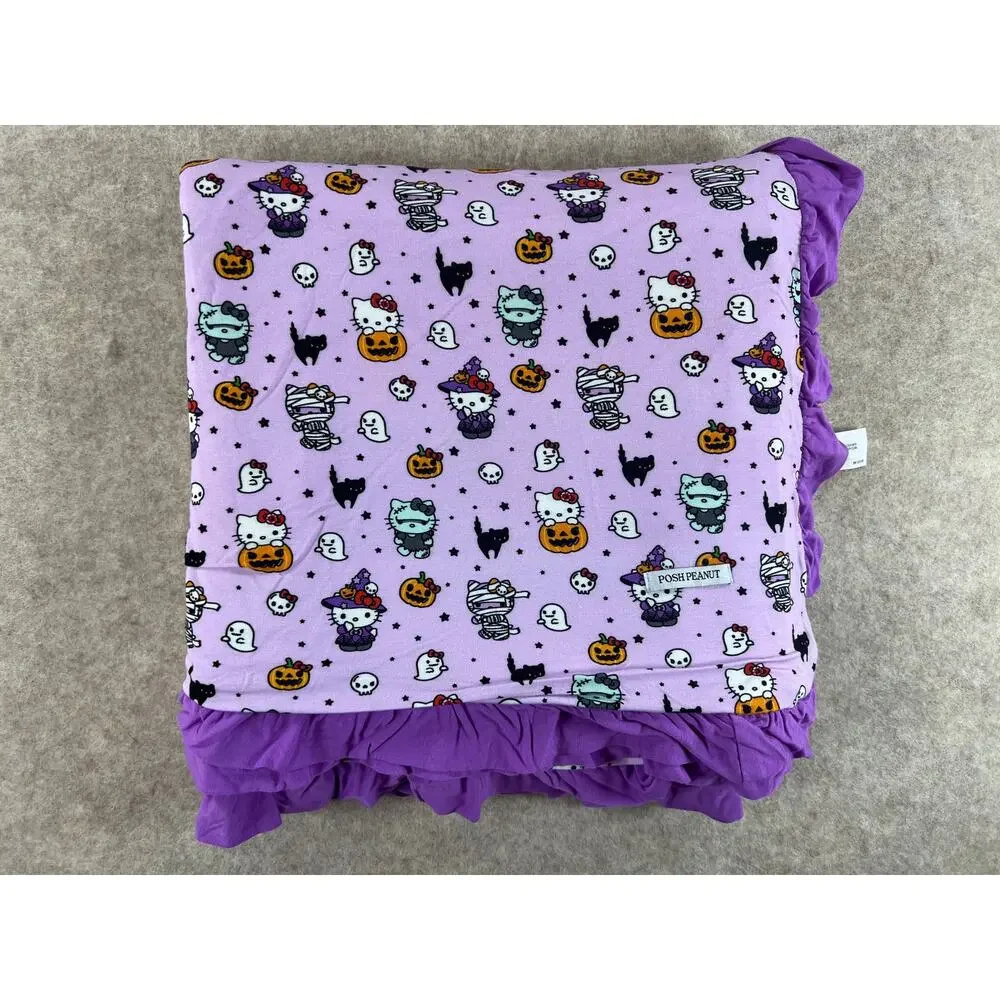 Posh Peanut Hello Kitty Halloween Luxe Patoo Bamboo Blanket 60x60